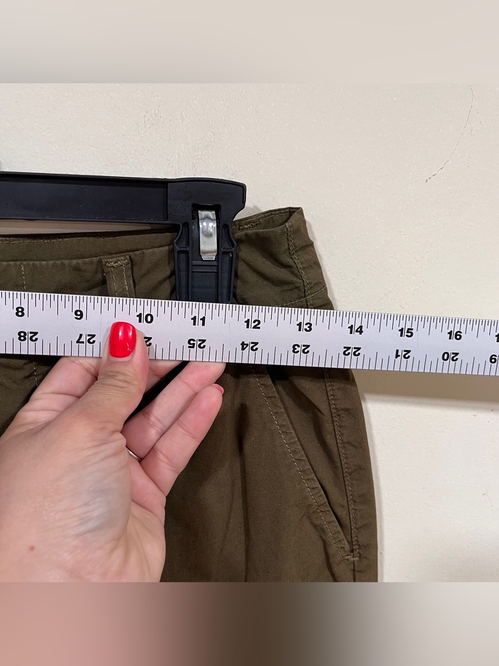 L'AGENCE Zoella High Rise Trousers Khaki Channing Cotton Cargo Twill Pants -24 - Picture 4 of 9